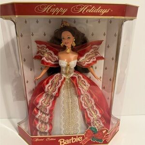 1997 Happy Holidays Barbie Doll 10th Anniversary Special Edition, New in Box